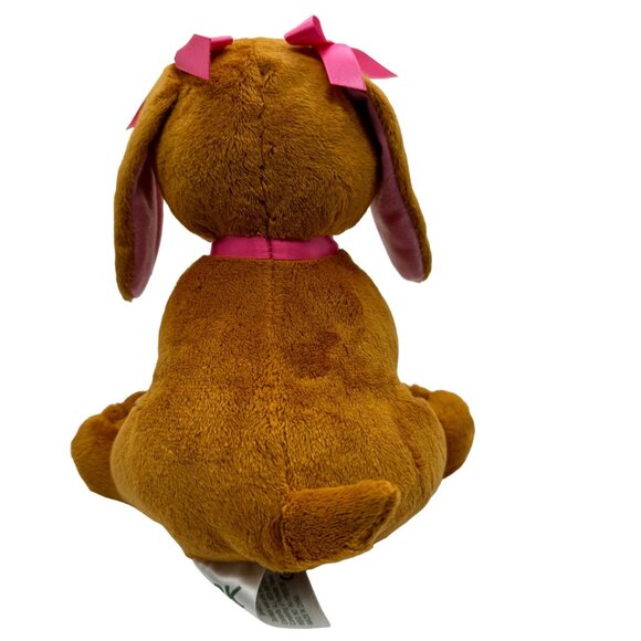Cabbage Patch Kids Adoptimals Plush Puppy With Pink Bows Dog Bowl & Brush Talks - Picture 4 of 11